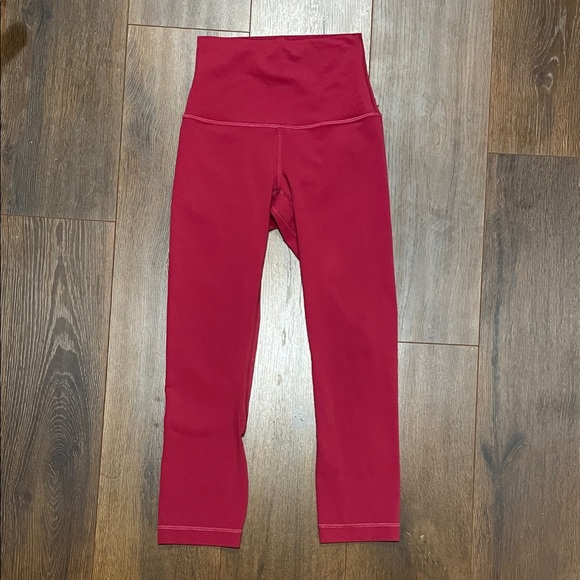 Lululemon Align High Rise Crop 21” Leggings Pomegranate - Picture 2 of 5